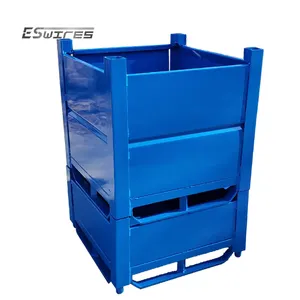 Customized stackable auto spare parts storage welded steel bulk bins