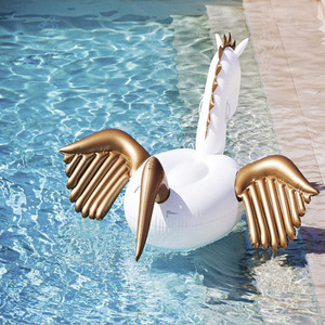 New Trắng Unicorn <span class=keywords><strong>Pegasus</strong></span> Unicorn nổi Hàng Inflatable PVC Phượng đệm nước nổi Hội Đồng Quản Trị - Product Image 2