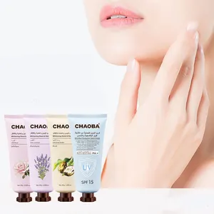 OEM CHAOBA private label lavender flower whitening nourishing herbal vegan oil control hand cream lotion