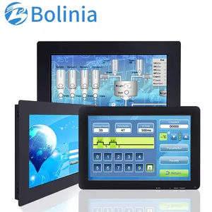 12 / 12.1 inch Monitor with Plastic or Metal or Aluminum Case Resistive or Capacitive Touch for Embedded Wall Mounted industrial