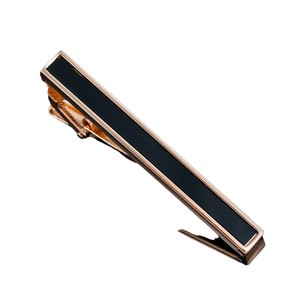 Clips de cravate pour hommes en cuivre plaqué argent, motif uni, accessoires de cravate formels pour affaires, 5 couleurs disponibles, marque <span class=keywords><strong>KERONG</strong></span> - Product Image 5