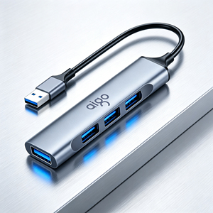 即插即用 USB-C 外设集线器，多 USB 端口，SD TF 3.5mm 音频端口，兼容多操作系统笔记本电脑，适合一般办公工作 - Product Image 1