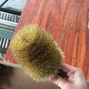 Rouleau de brosse métallique en acier inoxydable sur mesure, fil de cuivre plaqué, roue enroulée pour <span class=keywords><strong>le</strong></span> polissage des plaques, l'élimination de la rouille et <span class=keywords><strong>le</strong></span> meulage - Product Image 2