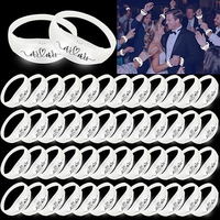 Bracelet lumineux LED pour concert, mariage, avec logo personnalisé, vente en gros promotionnelle, télécommande DMX 433HZ