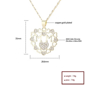 ของขวัญวันวาเลนไทน์และวันแม่ สร้อยคอรูปหัวใจแทนความรัก ขายส่ง ชุบทอง 18K ประดับเพชรซิร์คอน เครื่องประดับแฟชั่นสำหรับผู้หญิง - Product Image 6