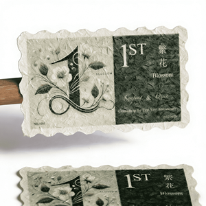 Étiquettes en papier texturé gaufré de style <span class=keywords><strong>timbre</strong></span>-poste de qualité supérieure - Autocollants de scellement personnalisés pour la marque de parfum et de tasse à café - Product Image 1