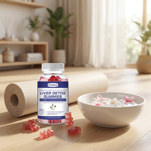 Gummies de soutien hépatique à la formule OEM <span class=keywords><strong>Xylitol</strong></span> & Erythritol sucrées avec B12 et Folate pour une flore hépatique et intestinale saines - Product Image 5