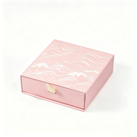 Boîte d'emballage coulissante en carton rigide de luxe, écologique et recyclable, sur mesure, pour bijoux