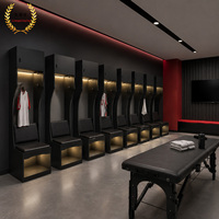 Casier de rangement fitness étanche en HPL personnalisé avec serrure électronique, panneau stratifié haute pression, pour vestiaire de football, OEM ODM