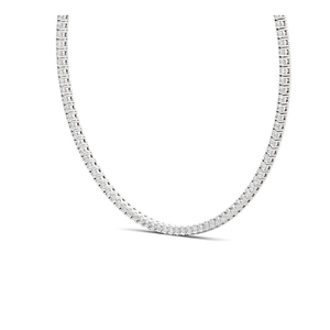 Collier tennis en diamant taille ronde Éternelle grâce, bijoux fins élégants, collier classique étincelant pour femme - Product Image 3
