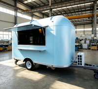 Camion de restauration mobile en acier inoxydable au design professionnel, logo personnalisé, équipement de cuisine flexible, résistant à la rouille