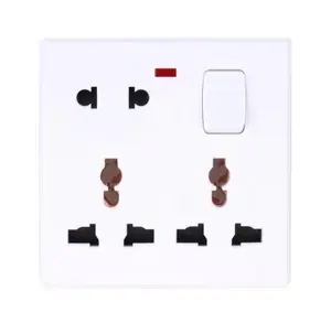 Bangladesh 8 1 pinos Tomada Interruptor de Parede gangue switch 13A 6 pin tomada universal