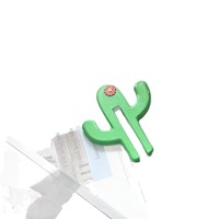 Crochet multifonctionnel en forme de cactus en plastique, crochet de porte en verre de salle de bain, crochet de rangement pour verre de 6 mm/8 mm d'épaisseur