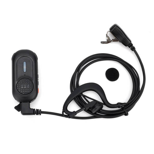 Clip-on Mini Two Way Radio DMR & PoC RTOS Dual Mode Earhook Headset Design Pocket Clip Walkie Talkie