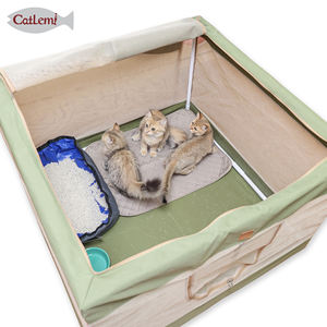 Grand parc d'intérieur en plastique solide et respirant pour animaux de compagnie, chenil pour chiens, fournitures de <span class=keywords><strong>naissance</strong></span> pour chiots, boîte pour chiens enceintes - Product Image 5