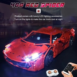 Vente flash : MOULD <span class=keywords><strong>KING</strong></span> 13048 <span class=keywords><strong>Voiture</strong></span> RC motorisée High-Tech Red Spider Super Modèle, blocs de construction, briques, jouets pour enfants - Product Image 2