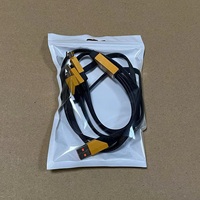 Kabel Ponsel Foil Shielded 3-in-1 Hotsale PC03 120W Pengisian Cepat 1.2m untuk /Android Type-C dengan Paket Kotak Pengisian Daya 1 Jam