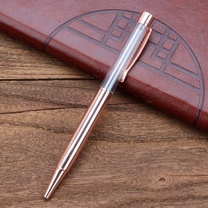 Bolígrafos Multifuncionales de Metal Vacíos Quicksand DIY Personalizables con Varilla de Accesorios de 1.0mm, Creativos, Transfronterizos, Tinta Negra/Azul - Product Image 6