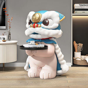 2023 recién llegados nuevas esculturas de León de bandeja para sala de estar gran oferta decoración del hogar esculturas de fibra de vidrio de resina - Product Image 4