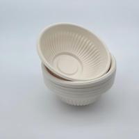 Bol jetable biodégradable en amidon de maïs, bol à soupe à base de plantes pour l'emballage de plats à emporter