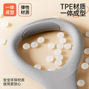 Bande de résistance Xtep Figure Eight 20 lb grise, corde élastique de yoga et de fitness pour étirements des épaules et du cou, équipement d'entraînement - Product Image 3