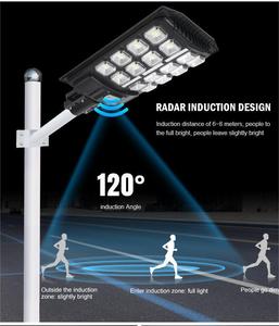 Tích hợp công suất cao LED năng lượng mặt trời ánh sáng đường phố năng lượng mặt trời bảng điều khiển IP65 đánh giá cảm biến ánh sáng + Kiểm soát thời gian 6000K ánh sáng ban ngày 24h chiếu sáng - Product Image 4
