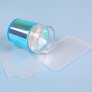 BQAN-Herramienta de estampado de <span class=keywords><strong>uñas</strong></span> azul arcoíris <span class=keywords><strong>2022</strong></span>, estampador de <span class=keywords><strong>uñas</strong></span> de silicona con tarjeta raspadora - Product Image 2