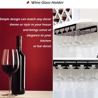 Porte-verres à vin suspendu en fil de fer métallique décoratif moderne, mini, 4 rangées, vente en gros pour bar, cuisine, armoire, refroidissement inclus