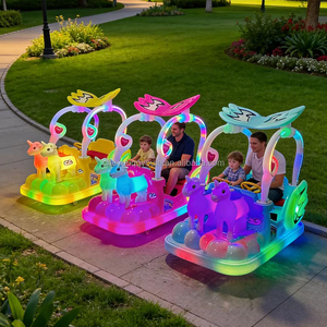 Voiture licorne pour adultes et enfants, voiture tamponneuse électrique adaptée aux parcs extérieurs et aux parcs d'attractions, alimentée par batterie - Product Image 3