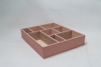 Plateaux de service en bois avec poignée, en bois brut, emboîtables, pour le petit-déjeuner, les collations, la décoration intérieure, la cuisine, les fêtes et les dîners