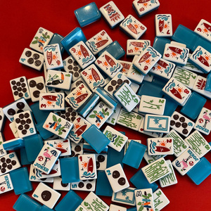 OEM Bulk Multi-layer Engraved Acrylic American <b>Mahjong</b> <b>Sets</b> 3-layer 4-layer Printing Logo Crystal <b>Mahjong</b> <b>Set</b> 32mm 34mm Custom - Product Image 1