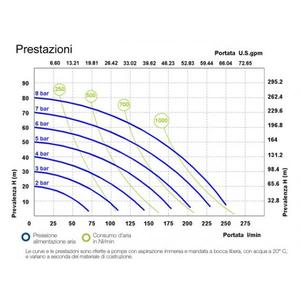 MECLUBE - 028-P250-AB2 Pompes à double diaphragme à commande pneumatique Mod. Joint en polypropylène P250 - Product Image 3