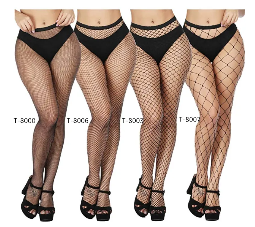 Red Black White Purple Color Large Size Hollow Out Fishnet Pantyhose Tights Leggings Fence Net Stocking