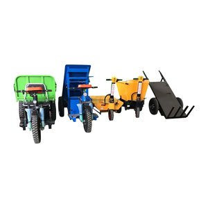 Electric Drive on Platform Truck with Seat 4 Wheel Battery Trolley 1 Ton Electric Cargo Flat <b>Transporter</b> - Product Image 5