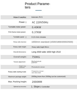 Industrial <b>Shrink</b> <b>Wrap</b> Machine - Electric Pallet Stretch <b>Wrap</b> Dispenser with Pallet for Heavy Duty Shipping Packaging - Product Image 5