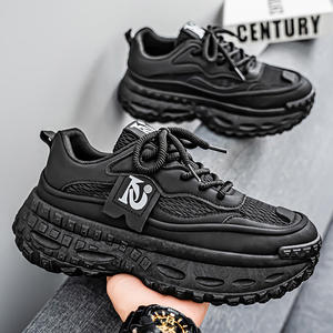 Zapatos de malla transpirables al por mayor del fabricante, mocasines casuales para hombre con suela gruesa que aumenta la altura, tendencia de moda, suaves - Product Image 6