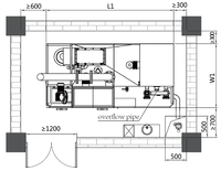 Équipement intelligent de levage et d'isolation automatique des huiles série TJGT6 en SUS304 pour la séparation huile-eau des eaux usées de restaurant