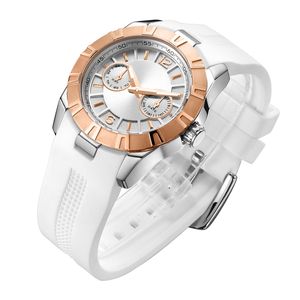 Reloj de Mujer Multifuncional Personalizado OEM ODM con Movimiento Miyota, Correa de Silicona de Lujo, 34MM, Relojes de Cuarzo Azules - Product Image 4