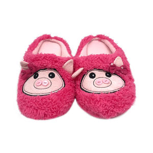 Mignon antidérapant maison pantoufles pour femmes chaud polaire hiver <span class=keywords><strong>ménage</strong></span> drôle floue Animal cochon pantoufles - Product Image 2