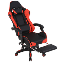 Échantillon Gratuit - Chaise de Gaming Inclinable en Cuir pour PC, avec Repose-Pieds et Éclairage LED - Idéale pour le Dropshipping