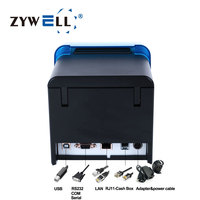 Impresora térmica sin tinta ZYWELL 80 mm Impresión de recibos ZY905 Impresora impermeable Bluetooth Pos