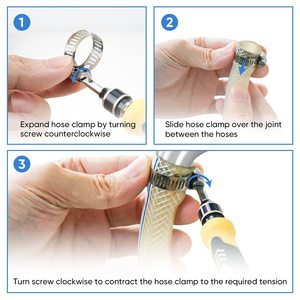 Bán Buôn ODM OEM Có Thể Điều Chỉnh 304 Thép Không Gỉ Bạc Đức Ống Kẹp Biểu Tượng Tùy Chỉnh Xử Lý Ống Kẹp - Product Image 6