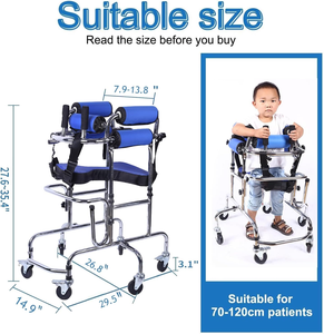 Silla Ergonómica de Rehabilitación para Parálisis Cerebral Pediátrica, Silla de Soporte Postural para Niños con Necesidades Especiales, con Hebillas de Seguridad de un Clic, CE - Product Image 6