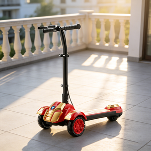 Trottinette pour enfants de 6 à 12 ans, facile à utiliser, stable, <span class=keywords><strong>en</strong></span> alliage d'aluminium, double frein, hauteur réglable, pour <span class=keywords><strong>l</strong></span>'extérieur - Product Image 4