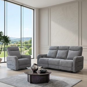 This modern luxury power recliner <b>sofa</b> <b>set</b> perfect for living room and home theater available in 1+3 combination - Product Image 2