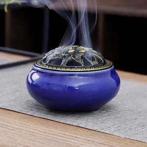 Exquisito de fábrica, nuevo soporte de palo de incienso aromático portátil de cerámica personalizado para el hogar, quemador de incienso multicolor de lujo - Product Image 1