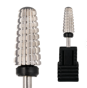 Vente en gros de forets à ongles en carbure de tungstène de 3/32 pouces, 5 en 1, fraises pour cuticules, manucure, pédicure, utilisés pour les salons de manucure - Product Image 1