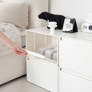 Boîte de rangement Plafarm Souffle JWPL0018, type ABCDD, armoire modulaire en ABS et acier, empilable, organisation de la maison et du bureau, multi-tiroirs - Product Image 1