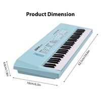 61 Key Electronic Keyboard Piano Musical Instrument with Microphone Dual Power Mode Portable Music Piano Keyboard