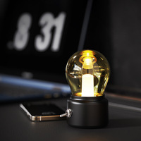 Veilleuse LED USB Moderne en Gros, Double Usage, Lampe d'Ambiance de Bureau, Alimentation par Batterie, Blanc Chaud, pour Chambre à Coucher, Ra80, Petite Taille